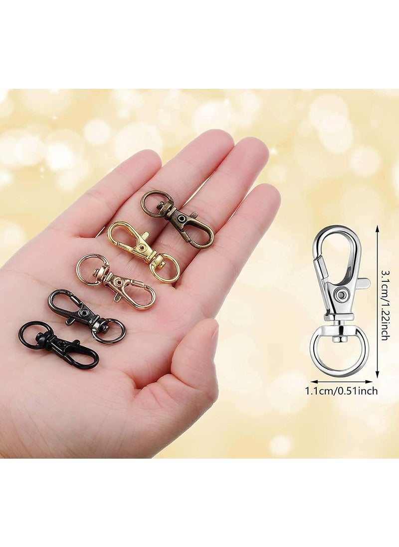 DIY Crafts DIY Crafts Pack Of 5 Pcs, Antique Gold, Pack Of 5 Pcs Swivel Clasps Lanyard Snap Hooks Metal Lanyard Keychain Hooks Keychain Clip Hooks Lobster Claw Clasps for DIY J (Pack Of 5 Pcs, Antique Gold)  - Image 2