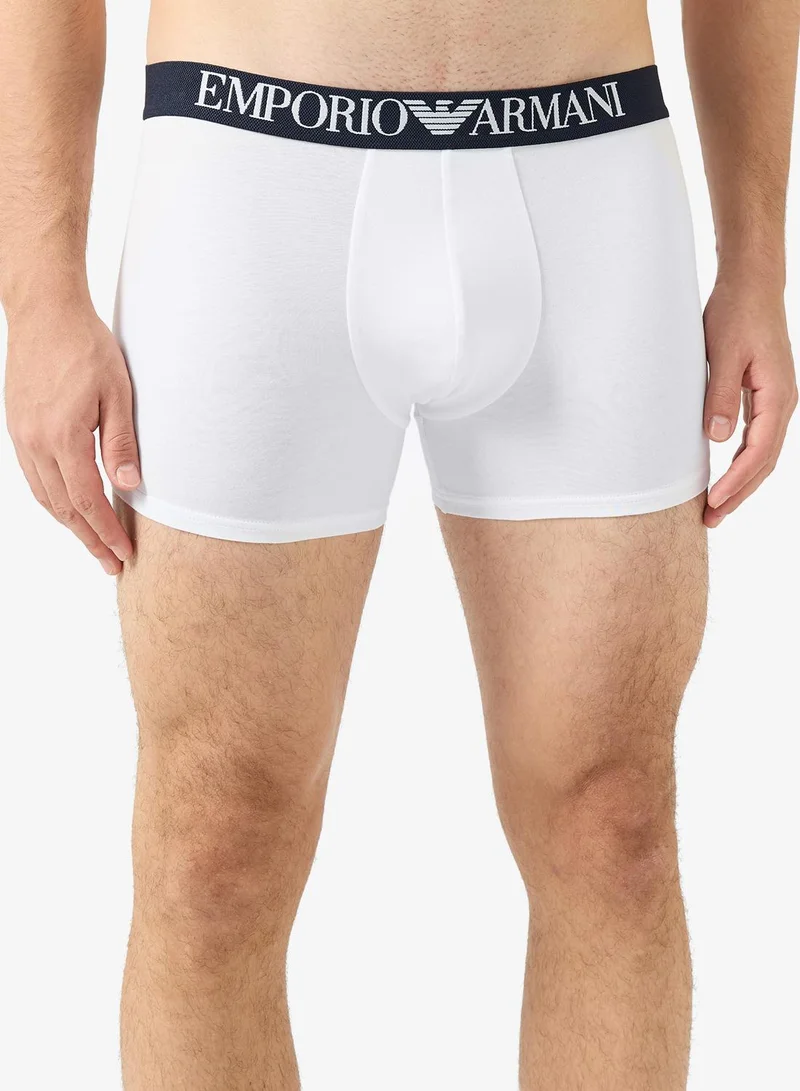 امبوريو ارماني مجموعة سروال داخلي بشعار الماركة - مكونة من قطعتين