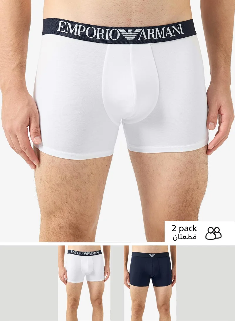 2 Pack Of Logo Boxers