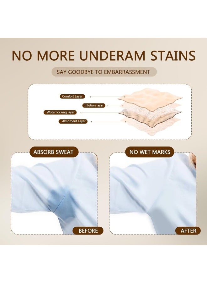 قطعتان من وسادات امتصاص العرق تحت الإبط قابلة للغسل، وسادات امتصاص العرق تحت الإبط قابلة لإعادة الاستخدام وقابلة للتعديل، وسادات قطنية مسامية لامتصاص العرق تحت الإبط للنساء والرجال، لا تسبب تعرق الإبط - Image 5