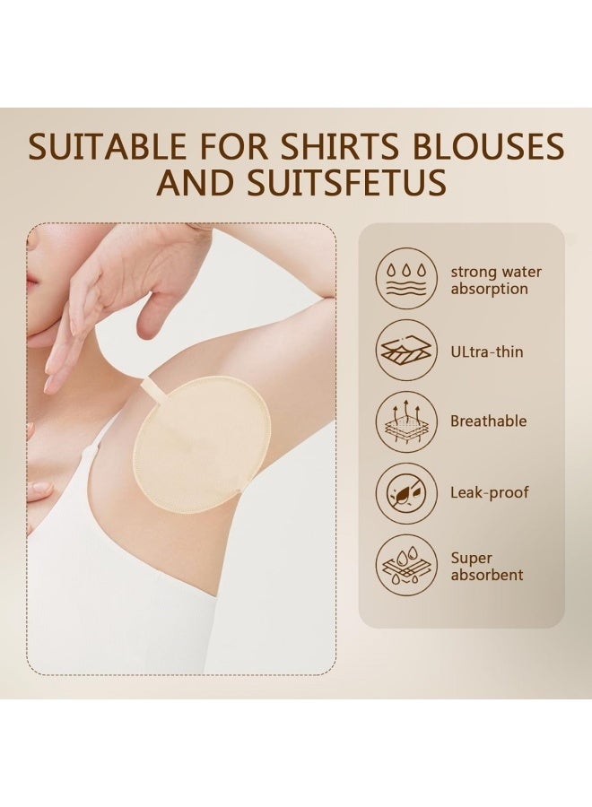 قطعتان من وسادات امتصاص العرق تحت الإبط قابلة للغسل، وسادات امتصاص العرق تحت الإبط قابلة لإعادة الاستخدام وقابلة للتعديل، وسادات قطنية مسامية لامتصاص العرق تحت الإبط للنساء والرجال، لا تسبب تعرق الإبط - Image 3