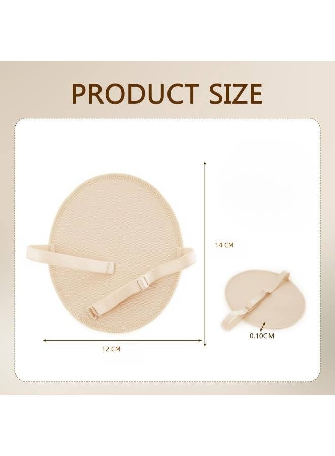 قطعتان من وسادات امتصاص العرق تحت الإبط قابلة للغسل، وسادات امتصاص العرق تحت الإبط قابلة لإعادة الاستخدام وقابلة للتعديل، وسادات قطنية مسامية لامتصاص العرق تحت الإبط للنساء والرجال، لا تسبب تعرق الإبط - Image 2