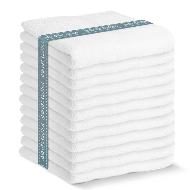 Jmr White Terry 20x40 5lb EconomicalBudget Grade Bath Gym Pool Towel12pk