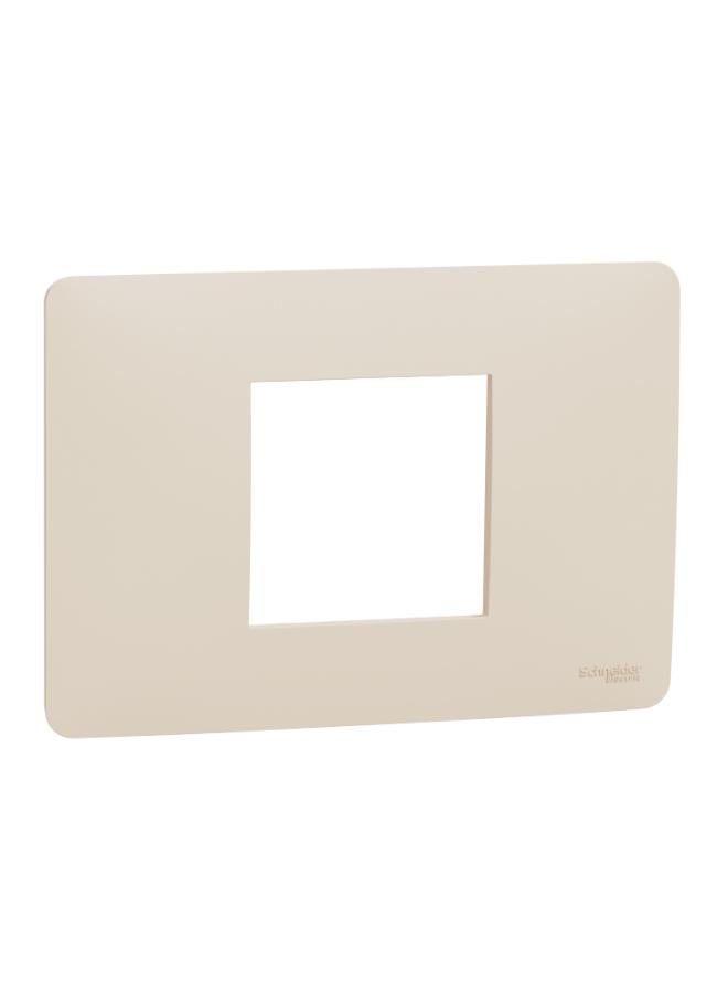 Schneider Electric Unica Studio 1-Gang Cover Frame 2 Modules, Beige 