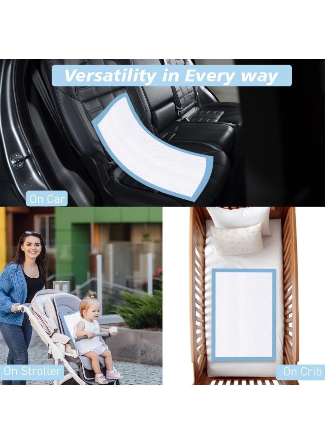 لطف وحضن مدفئ الحليب الكهربائي المحمول + فوط تغيير حفاضات الأطفال القابلة للاستخدام مرة واحدة (عبوة من 90، باللون الأزرق) – جهاز تسخين زجاجات مزدوج التسخين مع غطاء زجاجي، خالٍ من مادة BPA، مناسب للسفر + فوط حفاضات فائقة الامتصاص مقاومة للماء مقاس 60×90 سم. - Image 3