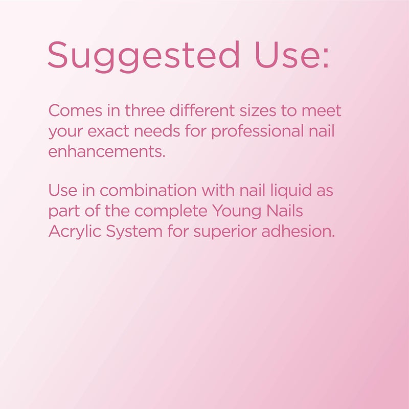 Young Nails Acrylic Core Powder - Self-Leveling Acrylic Nail Powder, Clear Nude Pink White Acrylic Powder for Nail Extenstion, Professional Grade, Superior Adhesion, Color - White, 85g - Image 4
