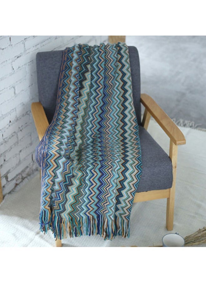 NIBEMINENT Imitation Cashmere Blanket Fabric Multicolour 130x200cm