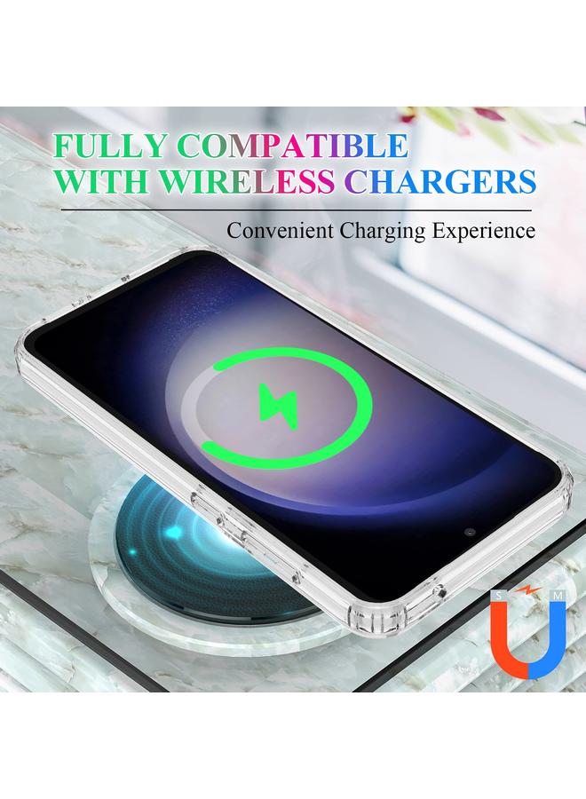 S-TOP Case For Samsung Galaxy S23 FE 5G MagSafe Clear Acrylic PC Hybrid TPU Phone Case - Image 3