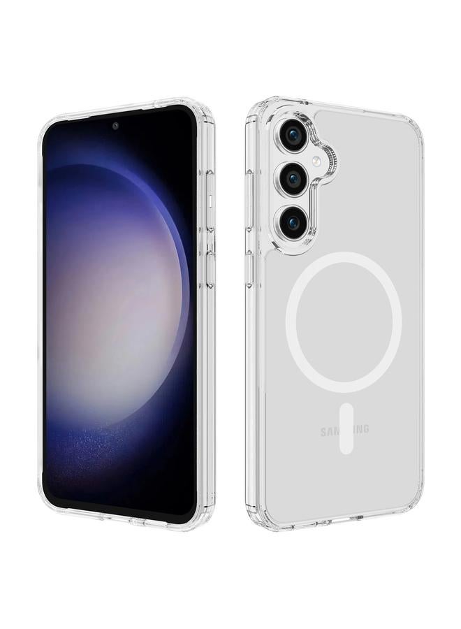 S-TOP Case For Samsung Galaxy S23 FE 5G MagSafe Clear Acrylic PC Hybrid TPU Phone Case - Image 1