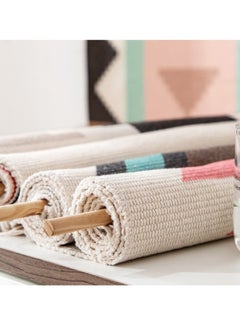 Mei Lifestyle Handwoven Bohemian Style Hanging Tapestry For Home Decoration (Size 70×50+20CM Tassel)  - Image 4
