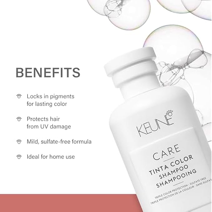 Keune CARE TINTA COLOR SHAMPOO, SULFATE-FREE & UV-PROTECTING CLEANSER WITH TRIPLE COLOR PROTECTION, 10.1 FL OZ - Image 3