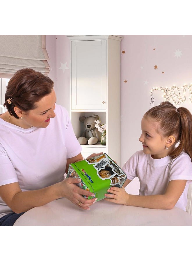 Magdum 110 Fridge Magnets - Toddler Magnets for Refrigerator - Magnetic Animals in Gift Tin Box - Image 5