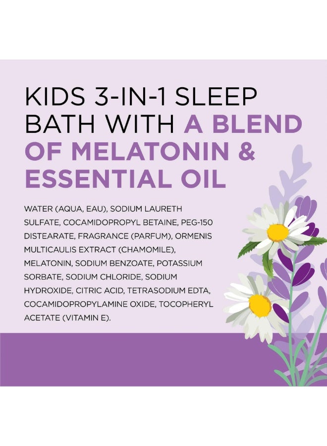 دكتور تيل غسول الجسم والشامبو 3 في 1 برائحة الفقاعات مع الميلاتونين والزيوت العطرية 591 مل - Image 3