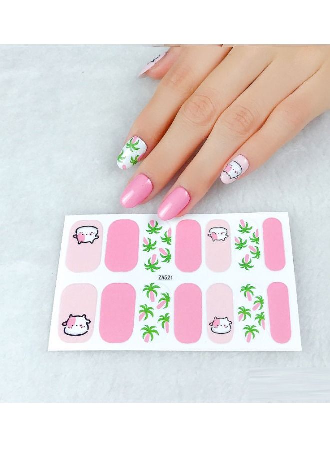 14-Piece Fashion Nails Stickers
