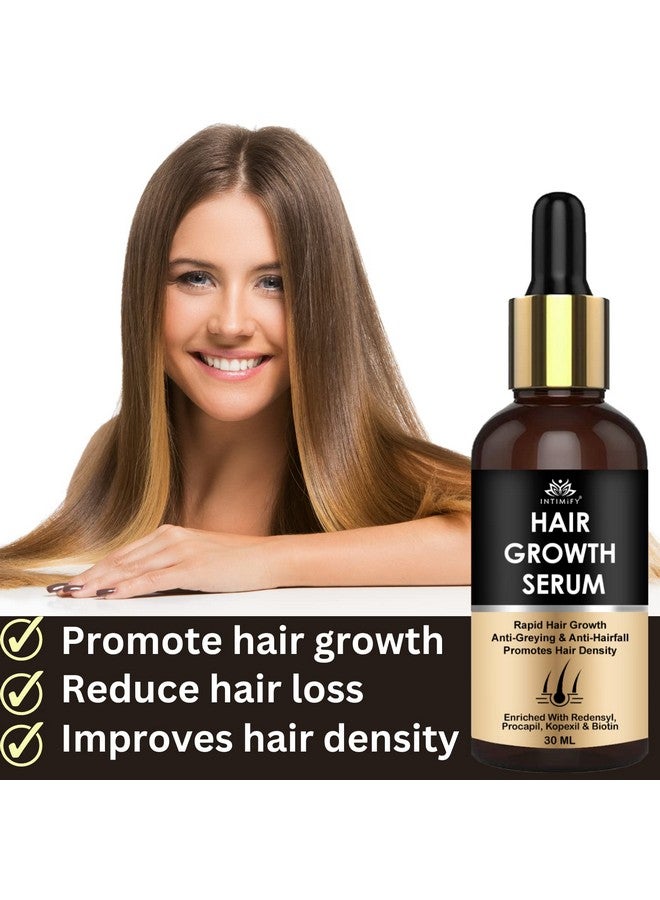 INTIMIFY سيروم نمو الشعر INTIMIFY للرجال والنساء | يقلل من تساقط الشعر | التحكم في التجاعيد | يحتوي على ريدنسيل، بيوتين 30 مل - Image 3