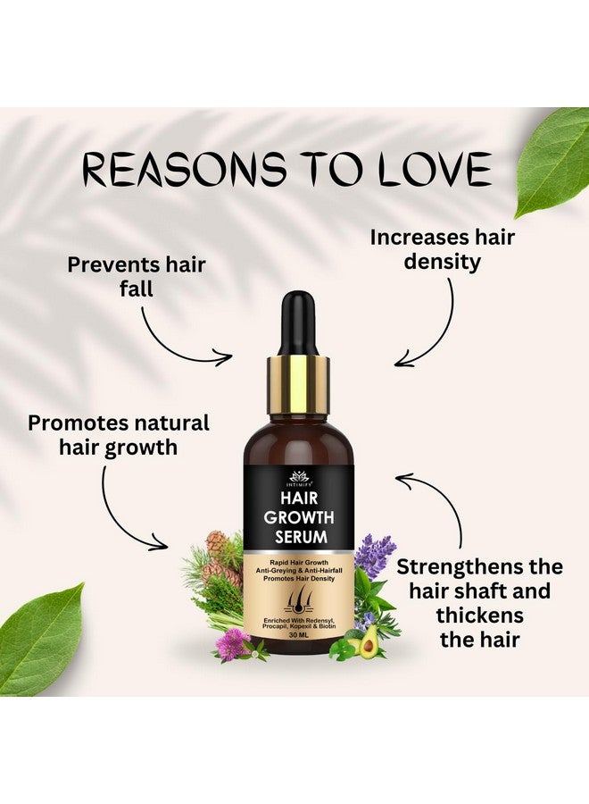 INTIMIFY سيروم نمو الشعر INTIMIFY للرجال والنساء | يقلل من تساقط الشعر | التحكم في التجاعيد | يحتوي على ريدنسيل، بيوتين 30 مل - Image 4