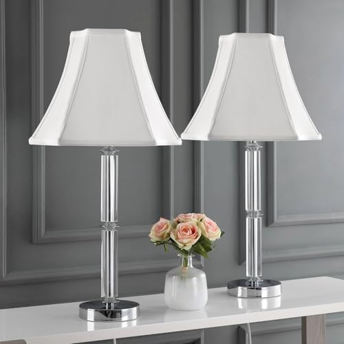 PIKOPIKO Pure White Linen Square Cut Corner Bell Lamp Shade Medium Lampshade 6.25×6.25''Top13×13''Bottom×11''Hight(Spider) Rustic Lamp Shade for Table & Floor Lamp - Lampshade Replacement - Image 5