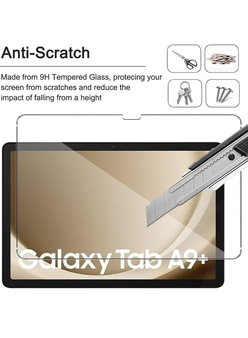 قطعتان من واقي الشاشة الزجاجي لهاتف سامسونج جالاكسي تاب A9 بلس 11 بوصة - Image 3