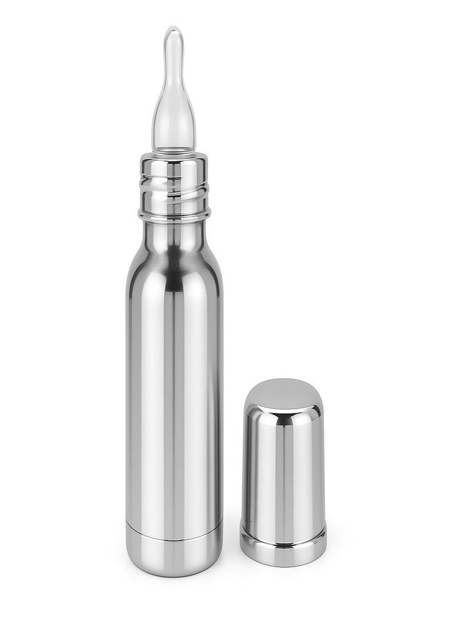 Cuteably Stainless Steel Baby Bottle, 304 Grade, Wide Mouth, Anti-Colic Design, BPA-Free (150 ML) - Image 1