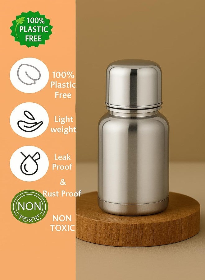 Cuteably Stainless Steel Baby Bottle, 304 Grade, Wide Mouth, Anti-Colic Design, BPA-Free (150 ML) - Image 3