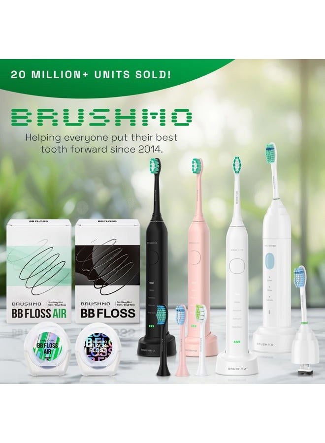 Brushmo Compact Size Replacement Toothbrush Heads Compatible for Philips Sonicare ProResults HX6023 Superior Clean, Better Gum Health, Smaller Heads for Hard-to-Reach Areas, BM628, 8 Pack - Image 5