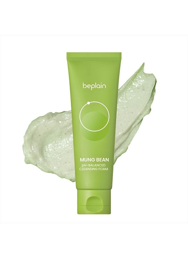 beplain Mung Bean pH-Balanced Cleansing Foam (2.7fl.oz/80ml) | Hydrating & Gentle Face Clenser for All Skin Types | Makeup Remover | Korean Skin Care | Fragrance-Free | Non-comedogenic tested  - Image 1