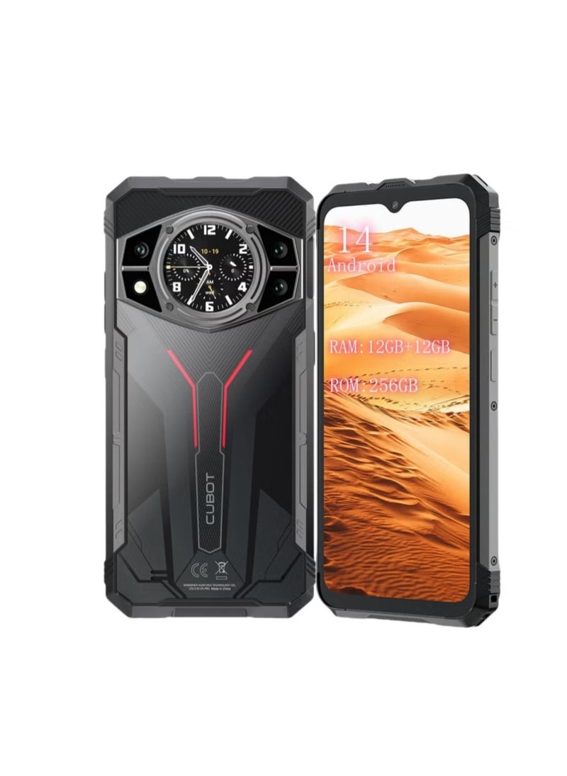 Cubot CUBOT Kingkong AX Outdoor Mobile Phone Android 14 - Outdoor Smartphone Without Contract, 24GB + 256GB/1TB Construction Site Mobile Phone, 100MP Smartphone, 6.58 Inch FHD + 120Hz, 1.32 Inch Back  - Image 1