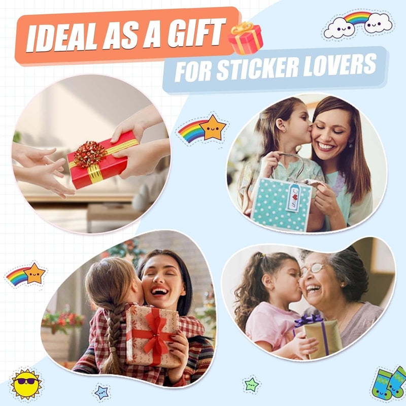 BetterJonny 2 Pcs Reusable Sticker Book Collecting Album Blank Sticker Storage Organizer Book A5 Size with 64 Sheets Release Paper for Collecting Stickers, Labels - Image 3