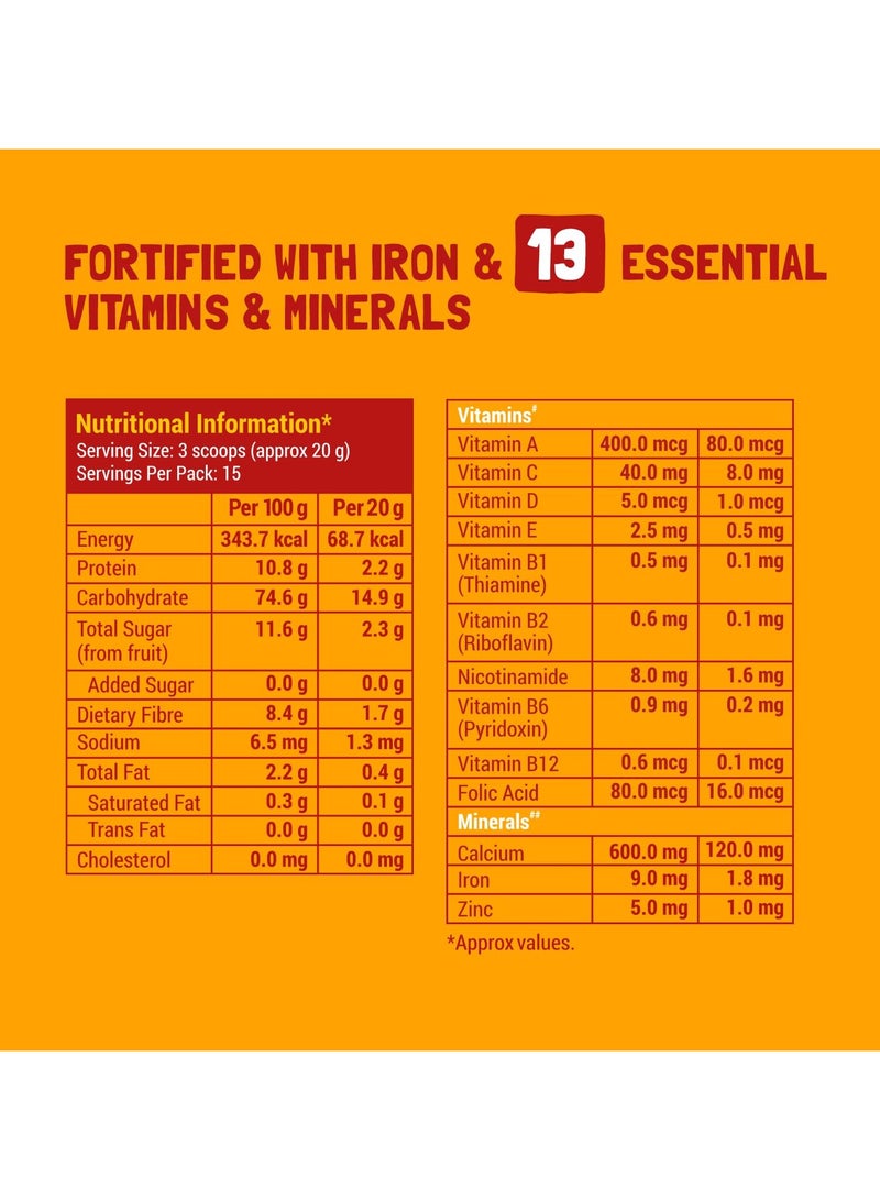 Slurrp Farm Wheat Apple And Banana Instant Healthy Cereal 300g - Image 3