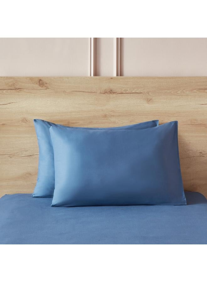 Essential 2 Piece Cotton Pillow Cover Set 50X75 Cm - Image 2