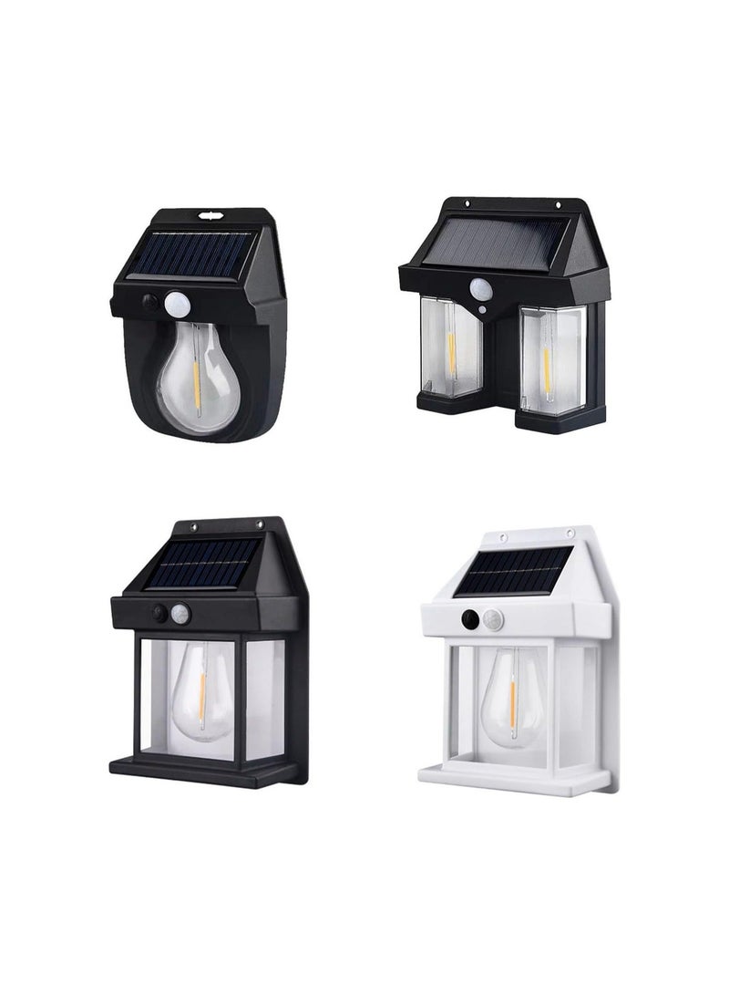 HuHa Outdoor Solar Fence Wall LED Light Tungsten Filament Bulb Night Lamp For Courtyard Backyard Garden And Garage Decorative - Image 2