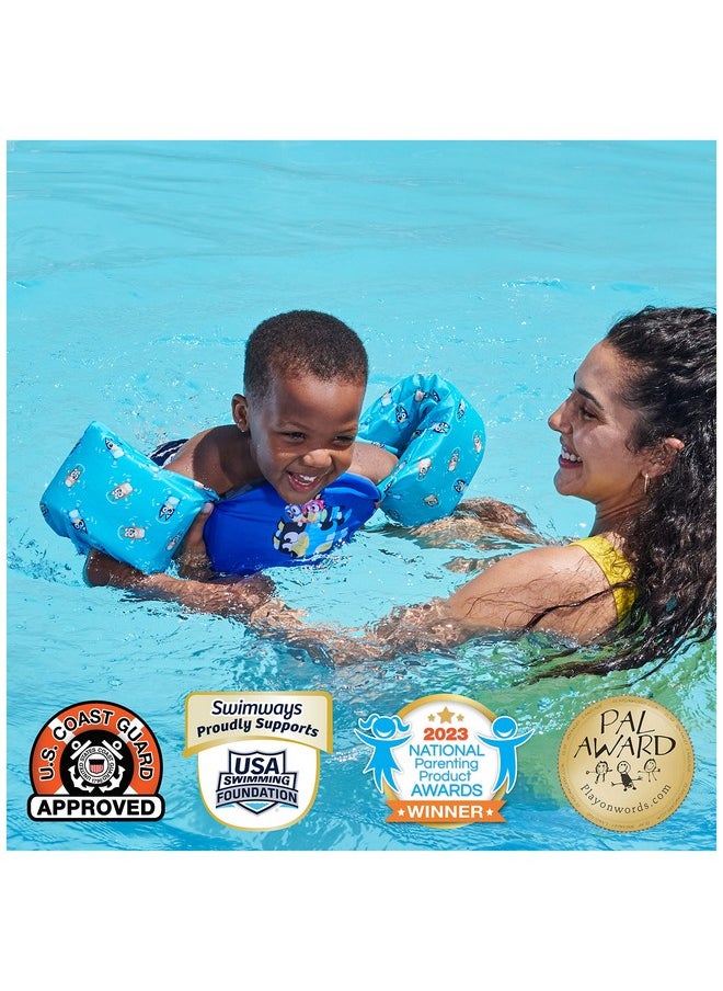 SwimWays SwimWays Bluey Swim Trainer, US Coast Guard Approved Life Vest Kids Swim Vest, Arm Floaties & Life Jackets for Kids 33-55 lbs, Bluey  - Image 5