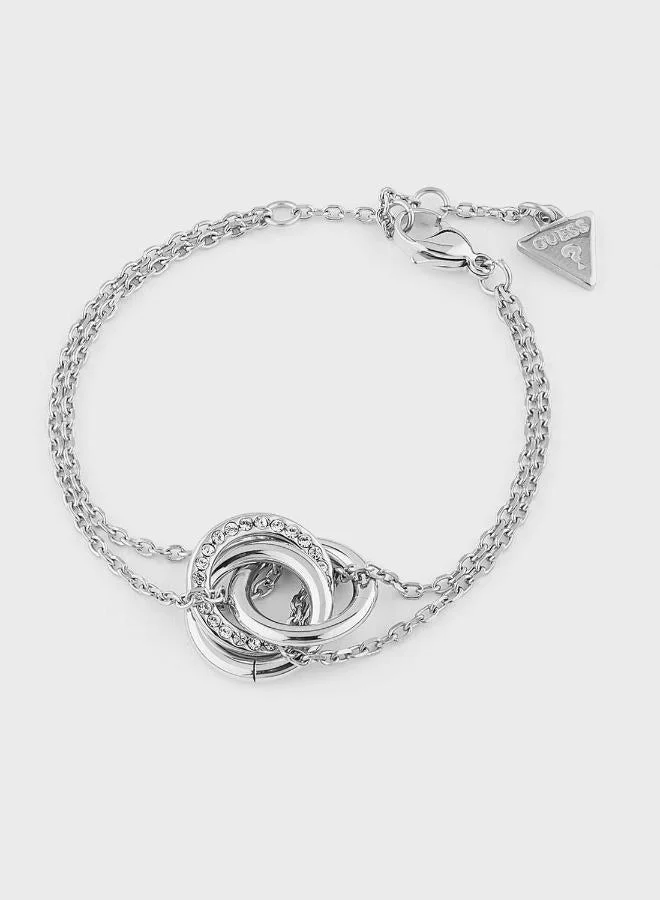 Round Detailed Chain Bracelet