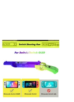 Generic Game Gun Compatible with Switch/OLED, Replacement Gun Controller Gaming Accessory for N-Switch Shooting Games, Replacement for Joy-Con Gun Controller Game, (Splatoon 3)  - Image 4