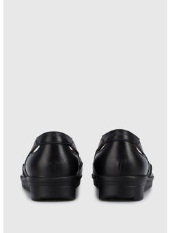eclipse Black Leather Women's Shoes  - Image 4