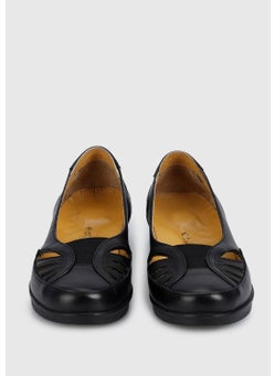 eclipse Black Leather Women's Shoes  - Image 3