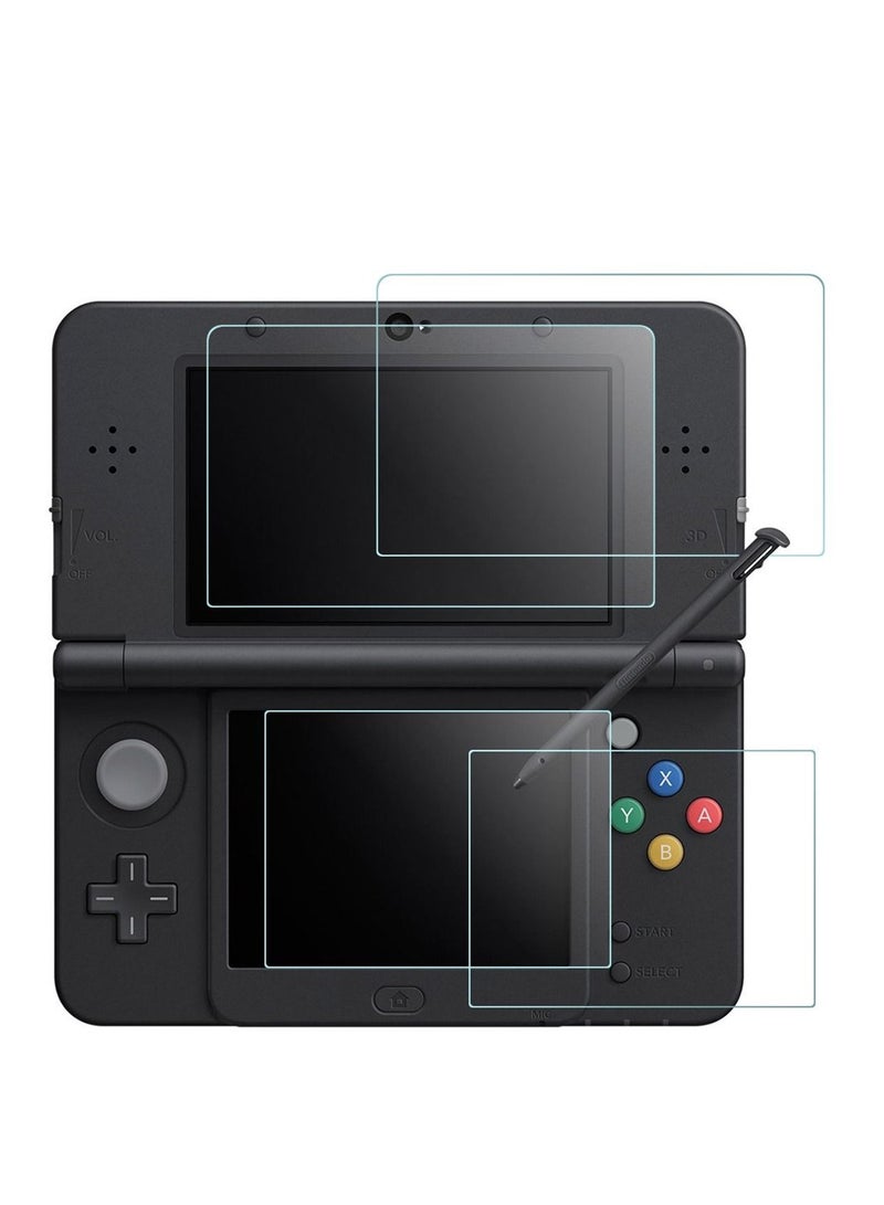 Y&D Screen Protector Compatible with New 3DS, 2 Pack Tempered Glass for Top and HD Clear PET Film Bottom Accessory - Image 1