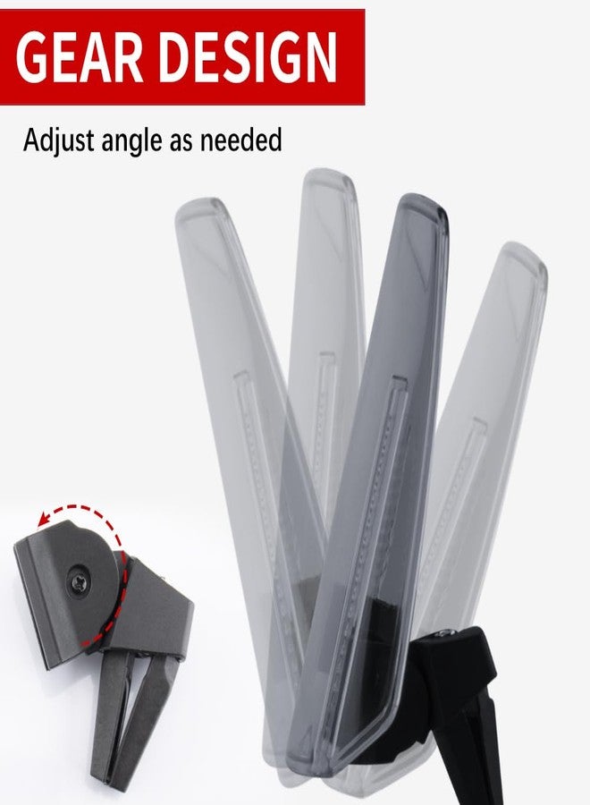 KICRY Motorcycle Windshield Extension Small Windshield Extender Adjustable Clip on Windscreen Spoiler Deflector Universal Fit (New-Smoke, 11.88''x7.4'') - Image 3