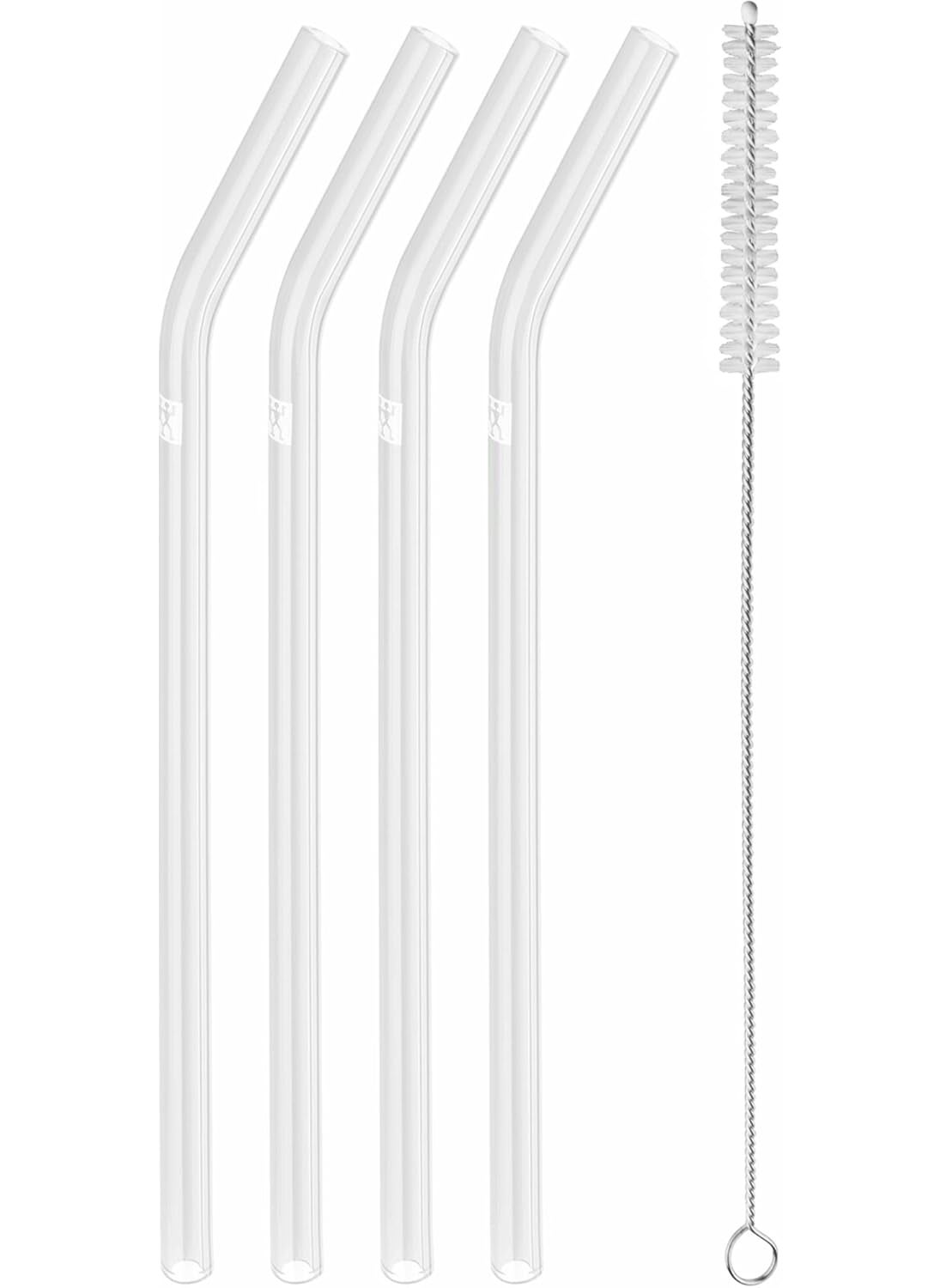 Zwilling ZWILLING Sorrento 5pc Bent Glass Straw Set  Clear  - Image 1