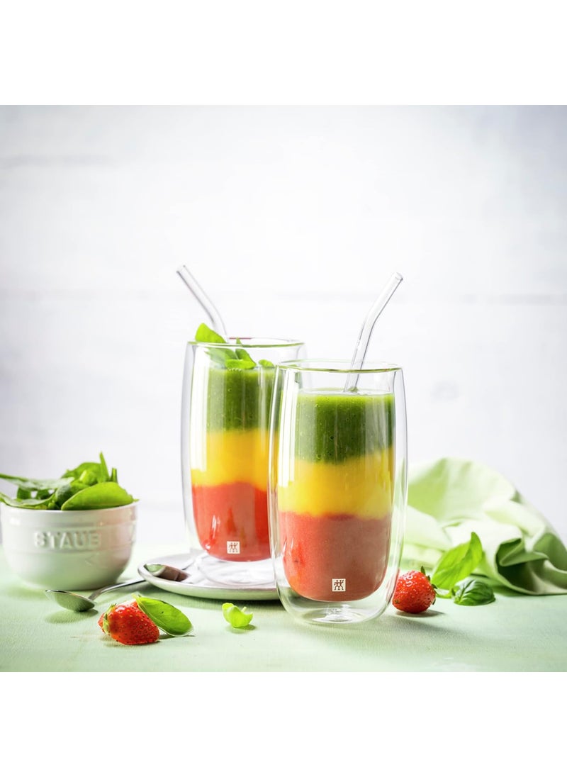 Zwilling ZWILLING Sorrento 5pc Bent Glass Straw Set  Clear  - Image 5