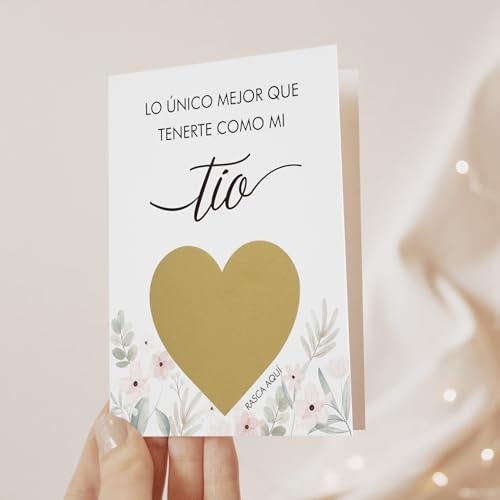 HAMUIERS Spanish Will You Be My Godparents Scratch Off Card for Auntie and Unlce, Godparents Proposal Gift from Niece Nephew, Godmother and Godfather Request Asking, Padrino andMadrina Proposal Card - Tia Tio - Image 3