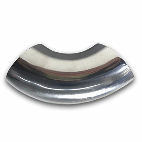 Musibo 5" Stainless Steel 90 Degree Exhaust Pipe Mandrel Bend Elbow Thickness 16GA/.065" Wall Suitable for Car Exhaust Pipe Modified, Stair Handrail,etc - Image 1