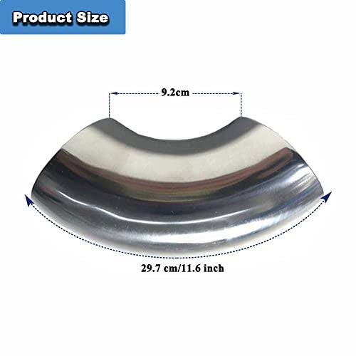 Musibo 5" Stainless Steel 90 Degree Exhaust Pipe Mandrel Bend Elbow Thickness 16GA/.065" Wall Suitable for Car Exhaust Pipe Modified, Stair Handrail,etc - Image 5