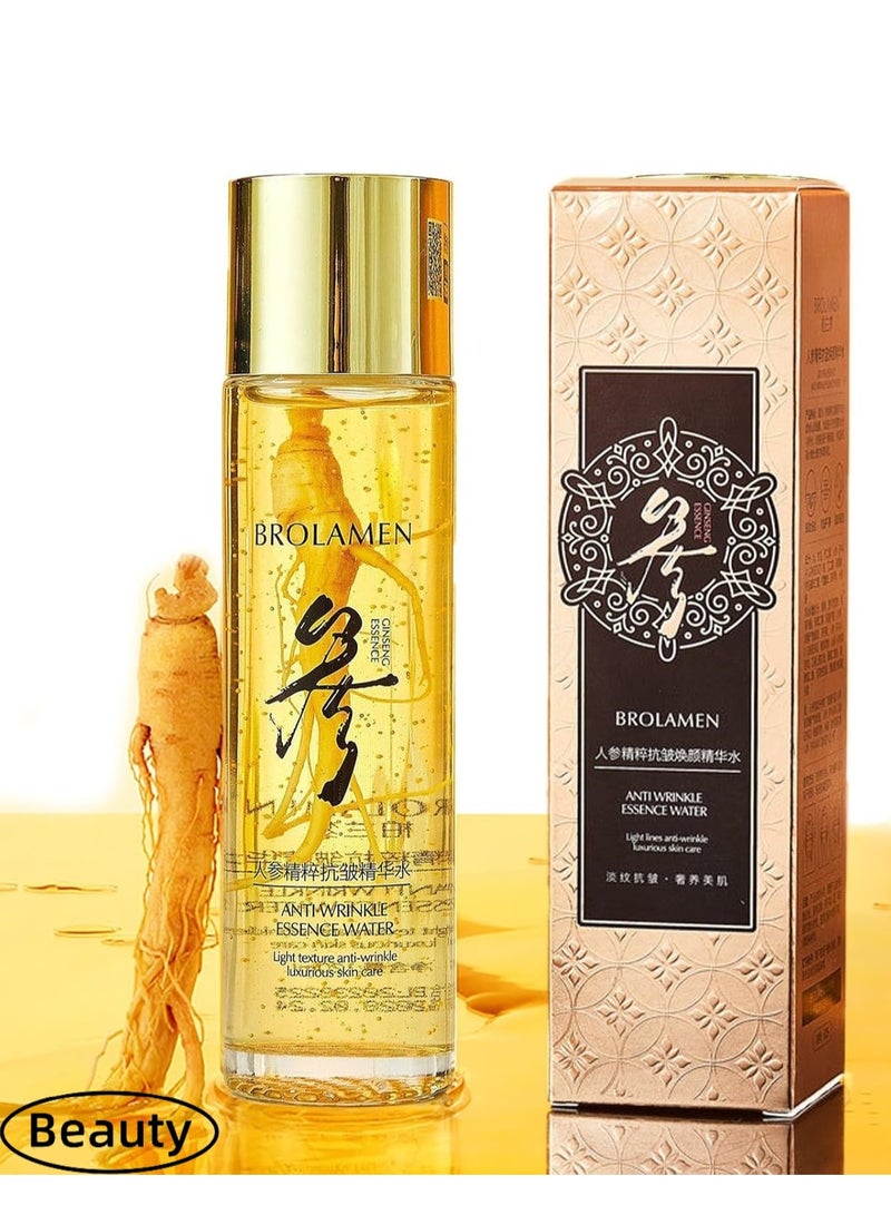 Upgrade Ginseng Extract Liquid, Ginseng Peptide & Firming, Korean Red Ginseng Serum for Anti Aging, Ginseng Essence Oil Fighting Collagen Loss, Improves Sagging (120ml) - Image 1
