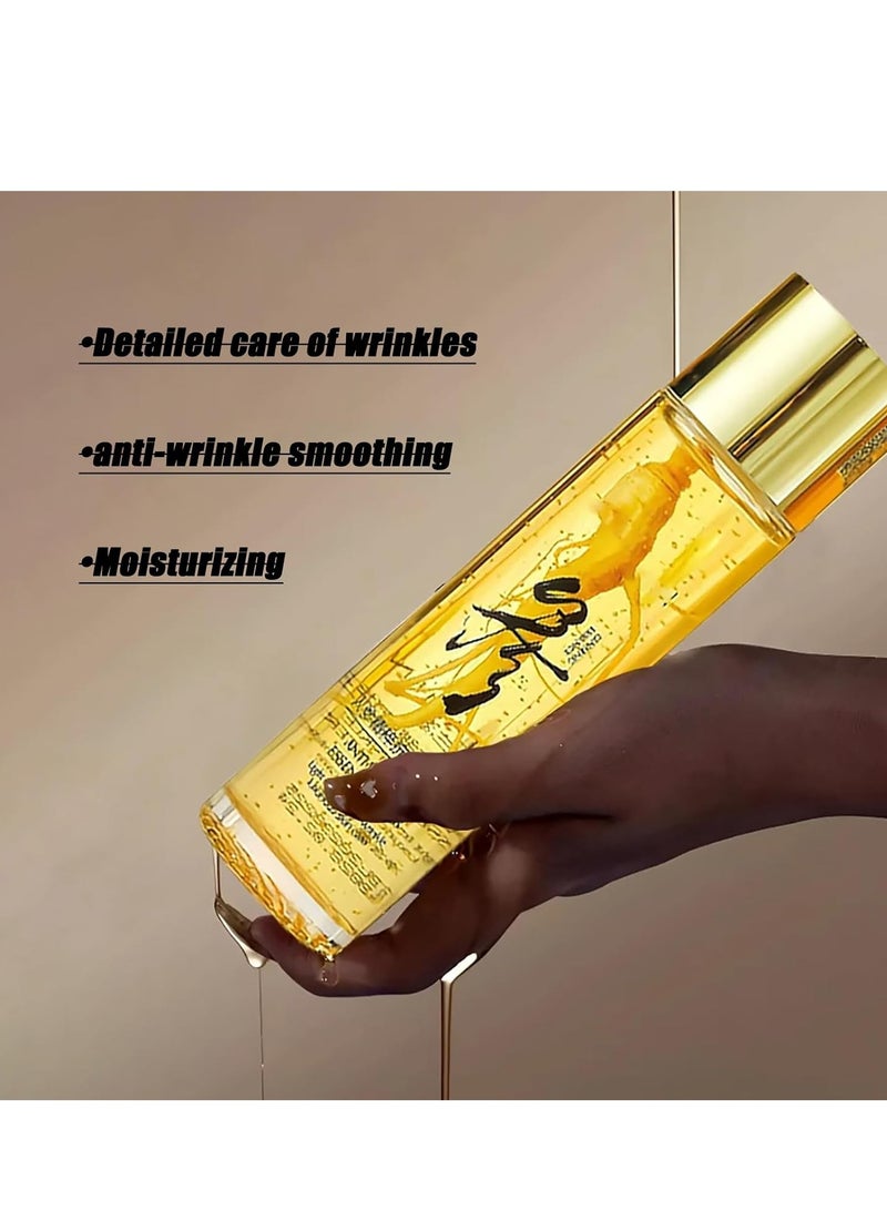 Upgrade Ginseng Extract Liquid, Ginseng Peptide & Firming, Korean Red Ginseng Serum for Anti Aging, Ginseng Essence Oil Fighting Collagen Loss, Improves Sagging (120ml) - Image 3