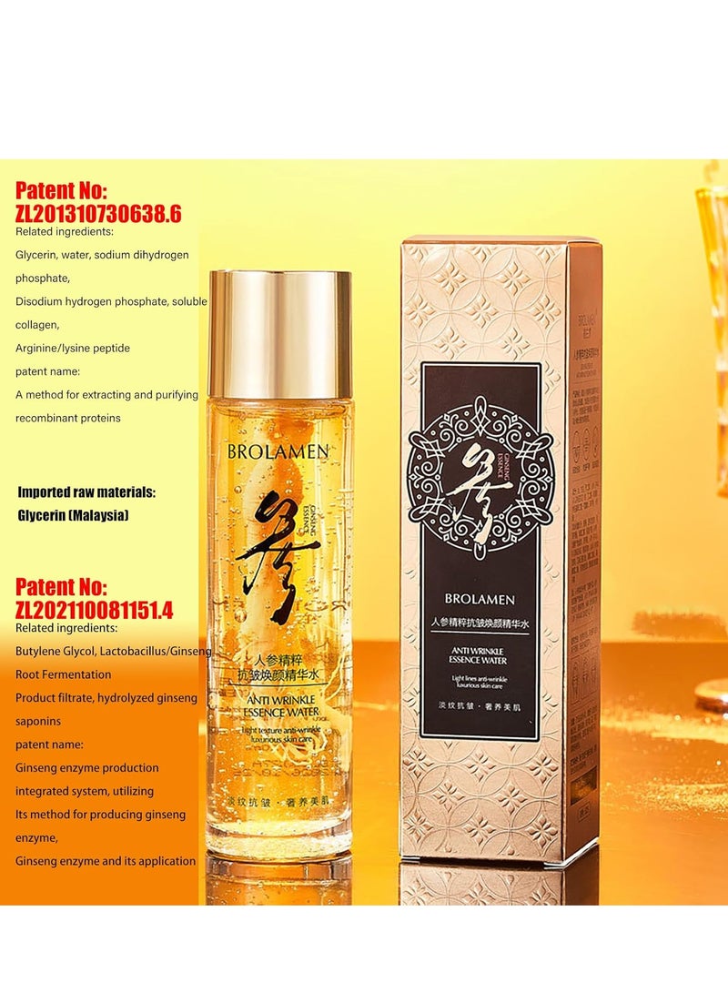 Upgrade Ginseng Extract Liquid, Ginseng Peptide & Firming, Korean Red Ginseng Serum for Anti Aging, Ginseng Essence Oil Fighting Collagen Loss, Improves Sagging (120ml) - Image 4