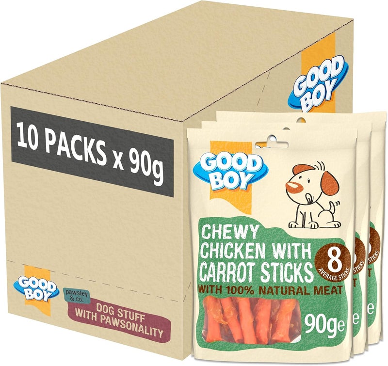 Good Boy Armitage Good Boy Chicken Carrot Stick 90g Dog Treat 100% Breast Meat - Image 1