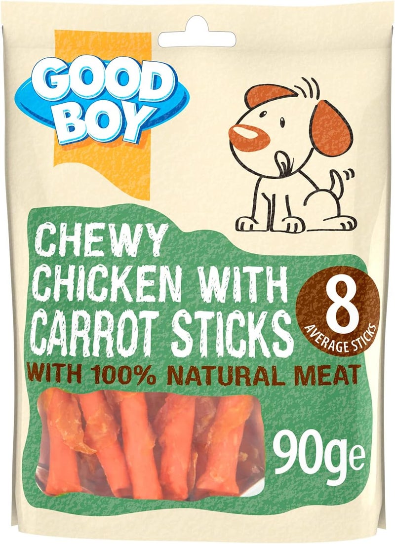 Good Boy Armitage Good Boy Chicken Carrot Stick 90g Dog Treat 100% Breast Meat - Image 2