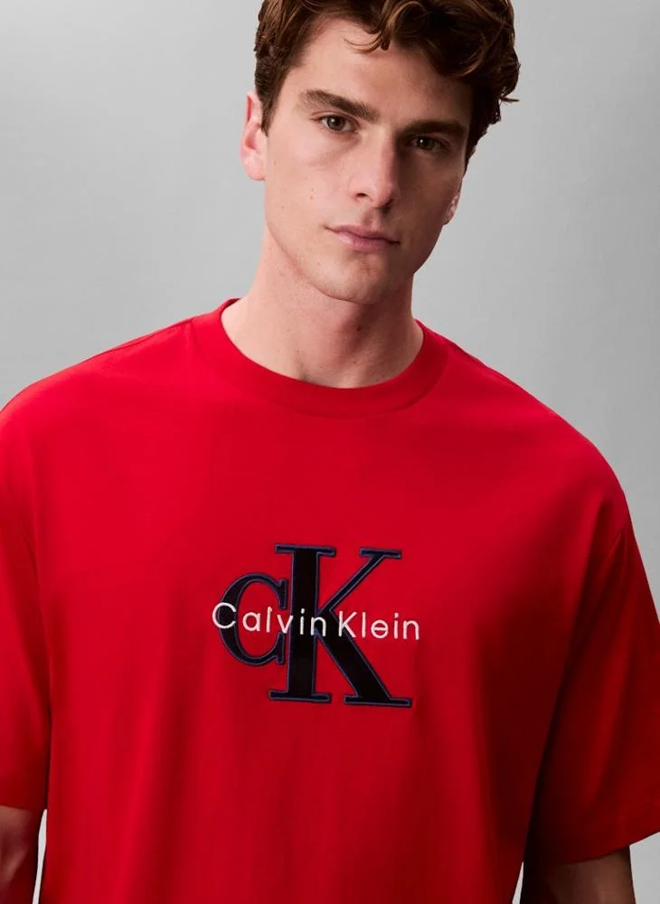 Calvin Klein Jeans  Monologo Graphic Short Sleeve T-Shirt for Men | Best Price UAE