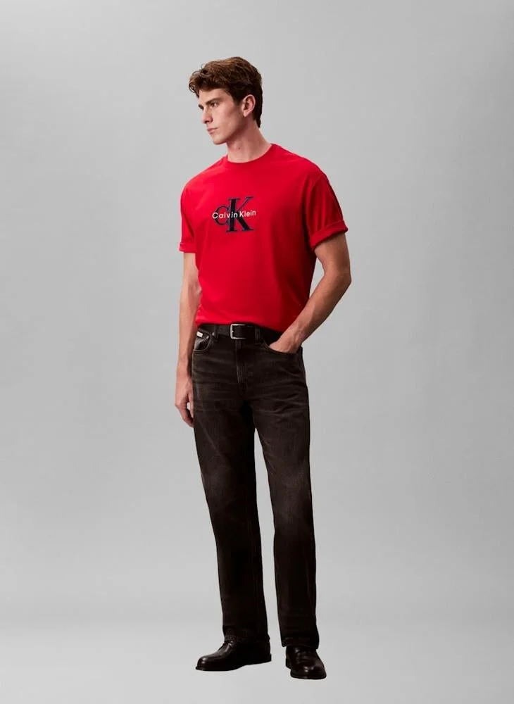 Calvin Klein Jeans  Monologo Graphic Short Sleeve T-Shirt for Men | Best Price UAE